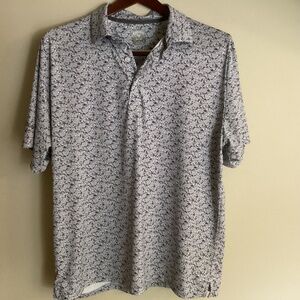 Men’s CALLAWAY OPTI-DRI SWAN PATTERN SZ L SHORT SLEEVE-Nice